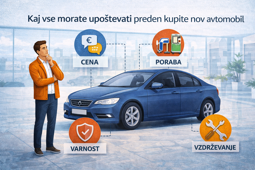 Kaj vse morate upoštevati preden kupite nov avtomobil?