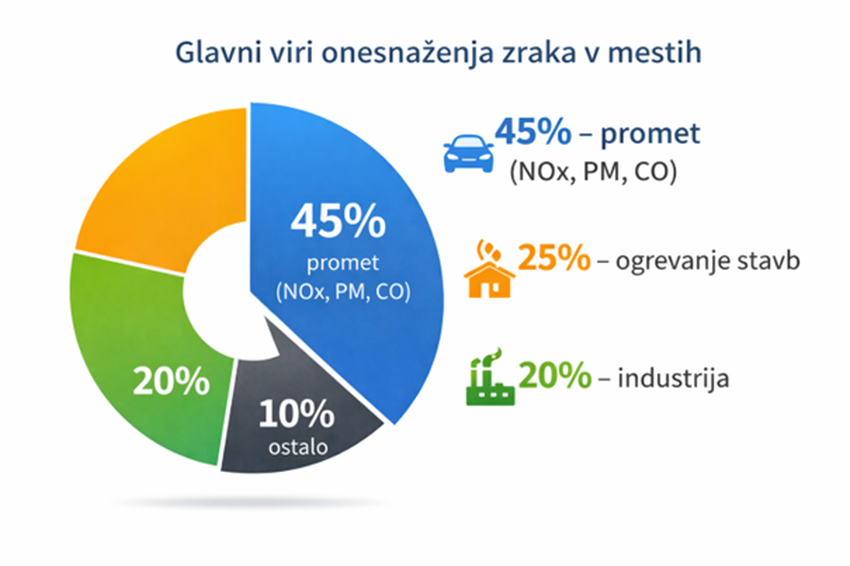 Mobilnost in okolje: Kako promet dejansko vpliva na kakovost zraka?